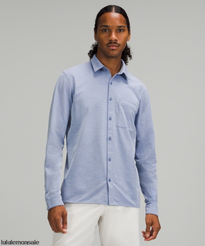 Lululemon Verkauf DELULU611 | Harbour Blue Commission Langarmshirt